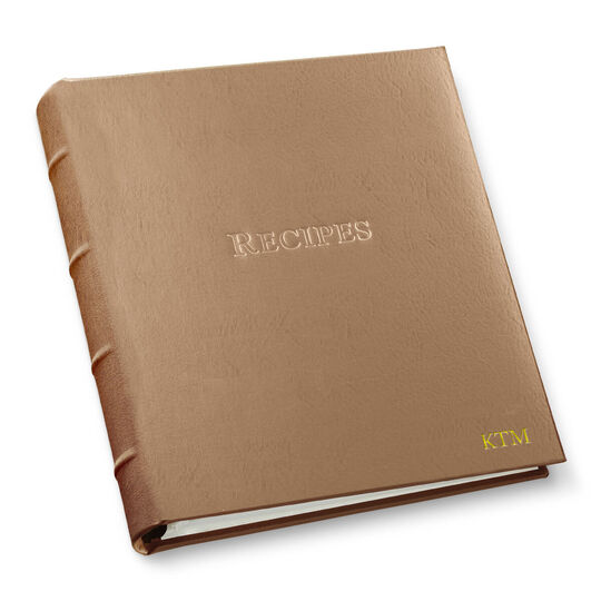 Hardcover Leather Recipe Organizer